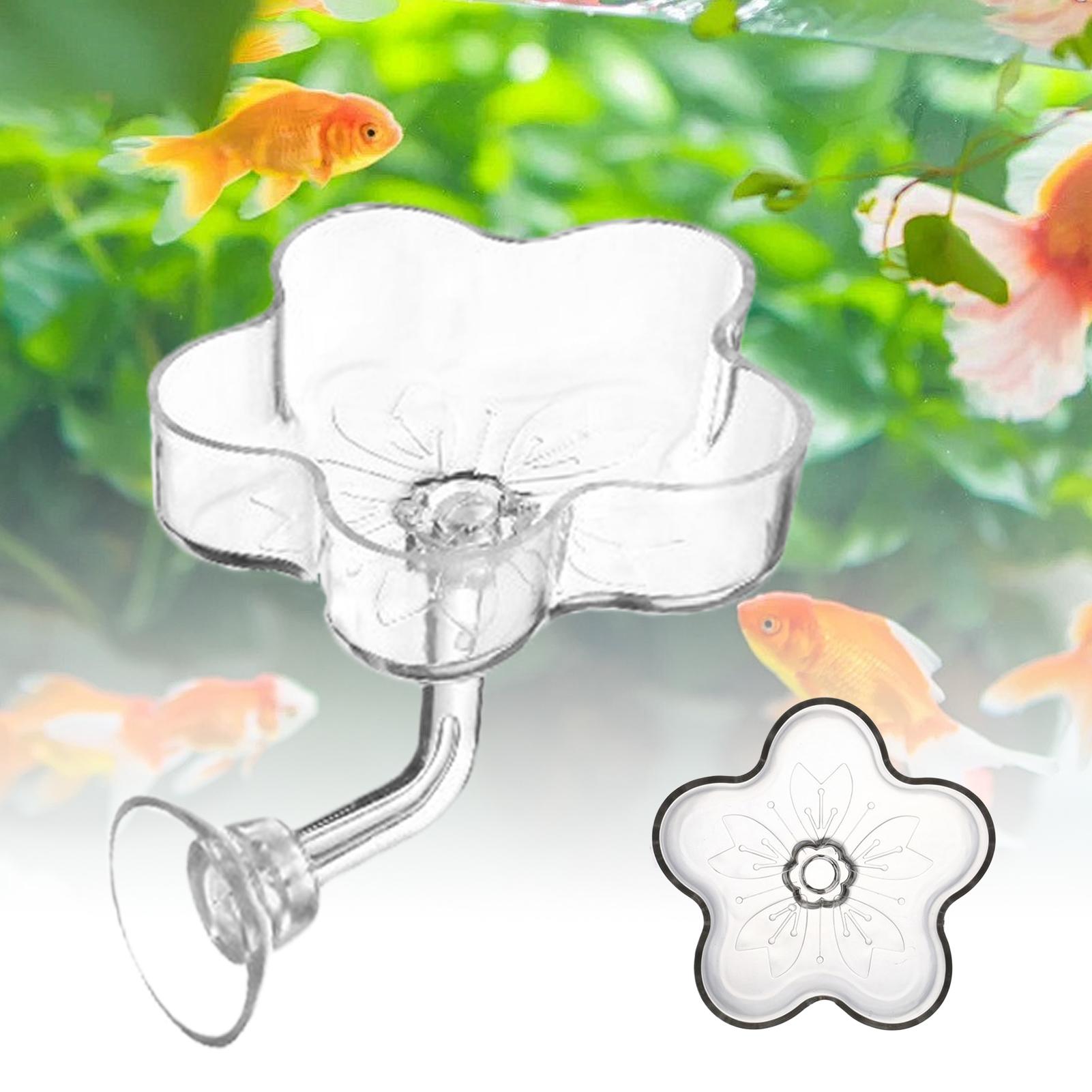 Aquarium Fertilizer - Distributeur d'aliments pour aquarium, plateau transparent,