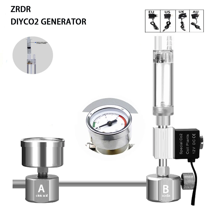 Aquarium Liquid Carbon - Kit de générateur de CO2 DIY