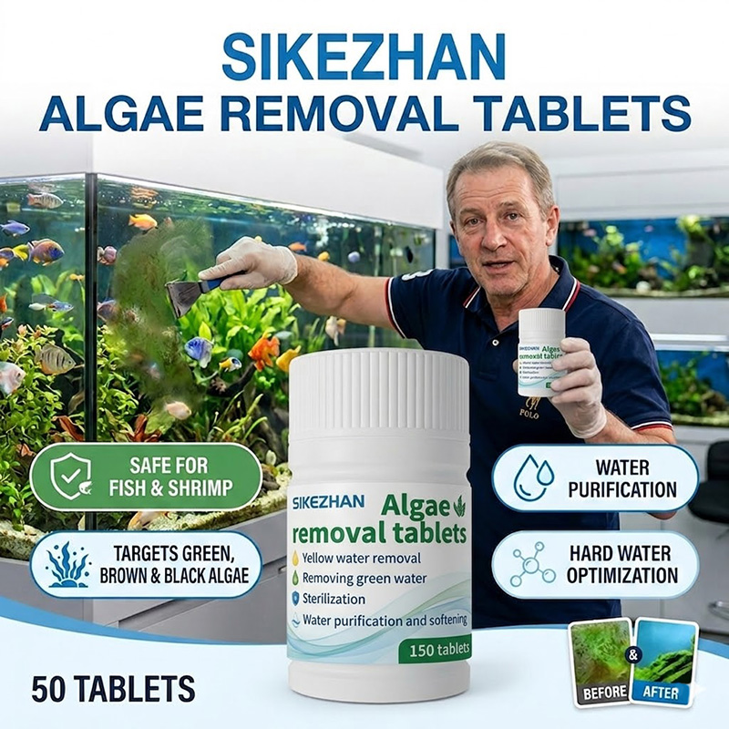 Planted Aquarium Algae Control - Comprimés rapides anti-algues pour aquarium, purificateur