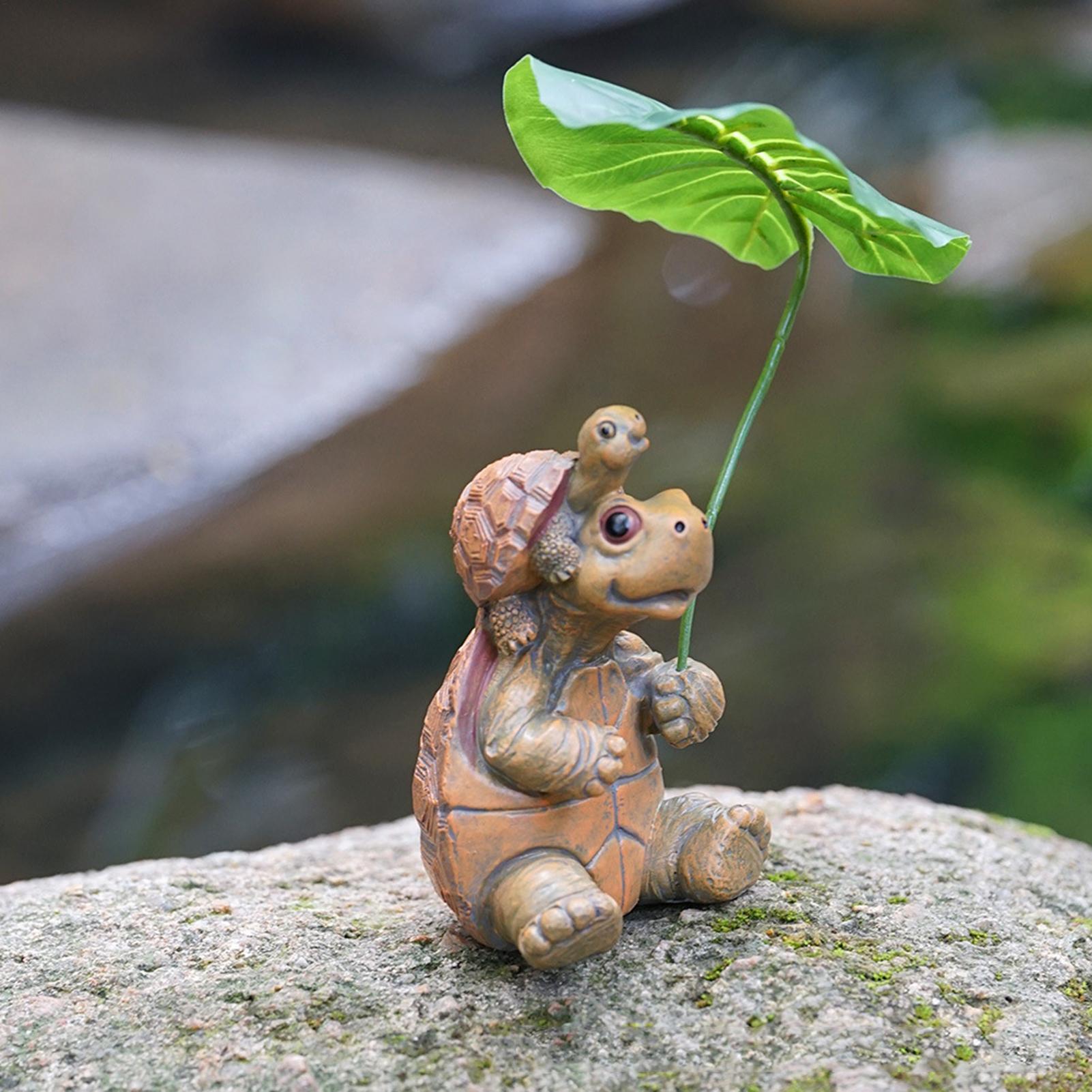 Plant Aquarium Pot - Figurine de tortue, décoration d'aquarium, statue