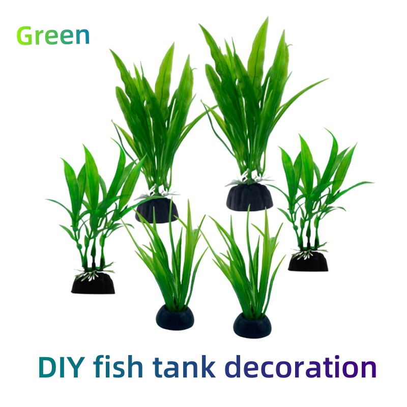 Aquarium Plants Live - Lot de 6 plantes d'aquarium, décorations