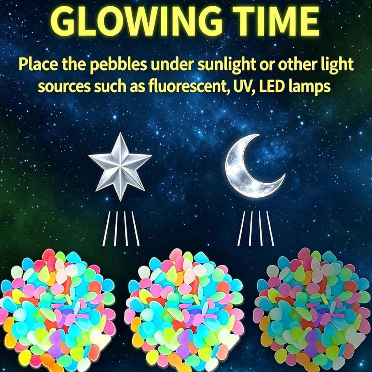 Galets lumineux colorés qui br - Plant Aquarium Pot avis et prix